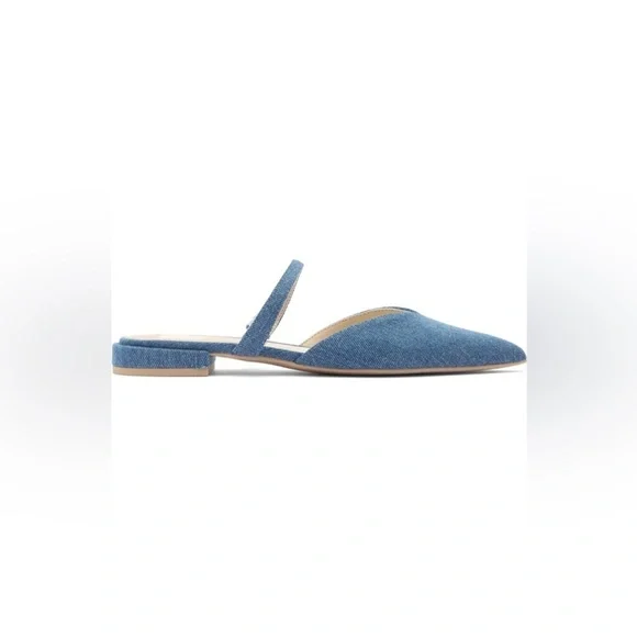 NEW Dolce Vita Blue Denim Mule Flats - Picture 4 of 7